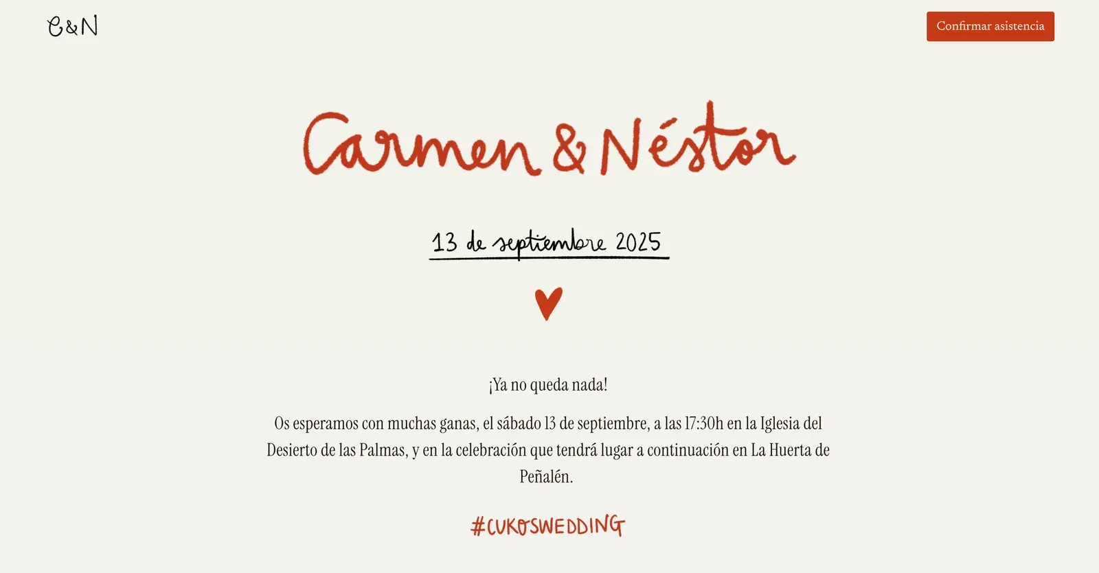 Boda Carmen and Nestor — homepage