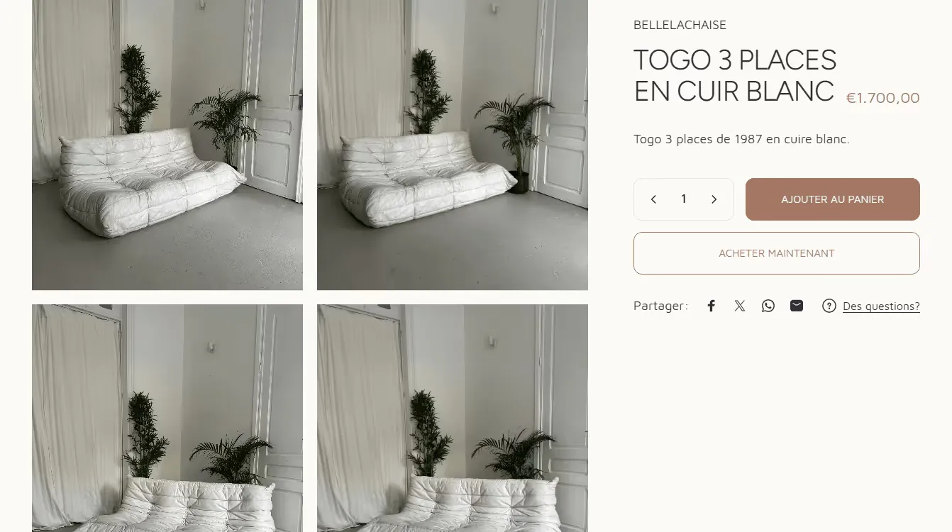 Bellelachaise desktop — footer