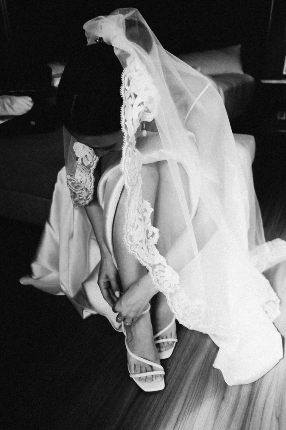 Wedding editorial portrait