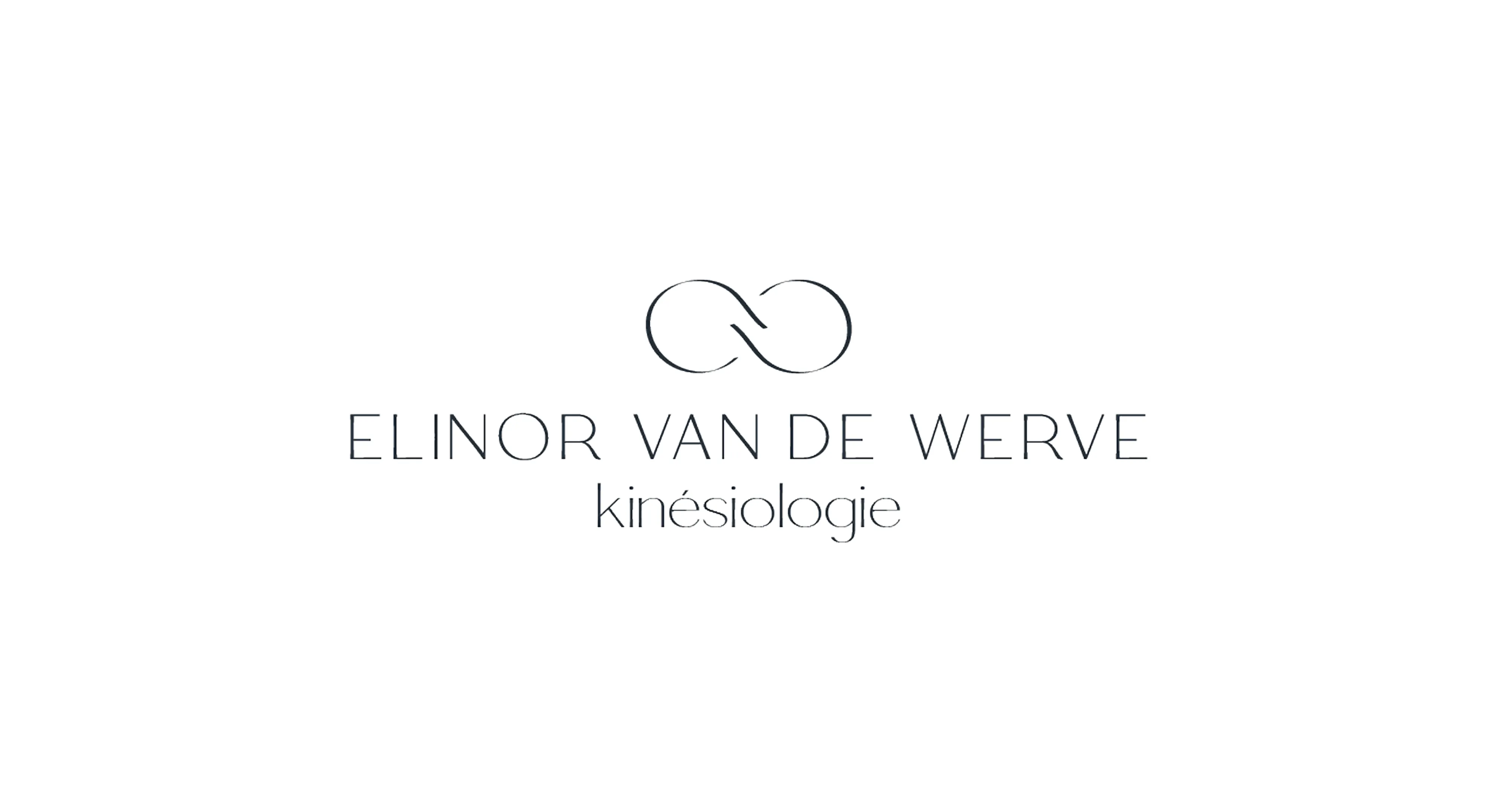 Elinor van de Werve blue logo composition