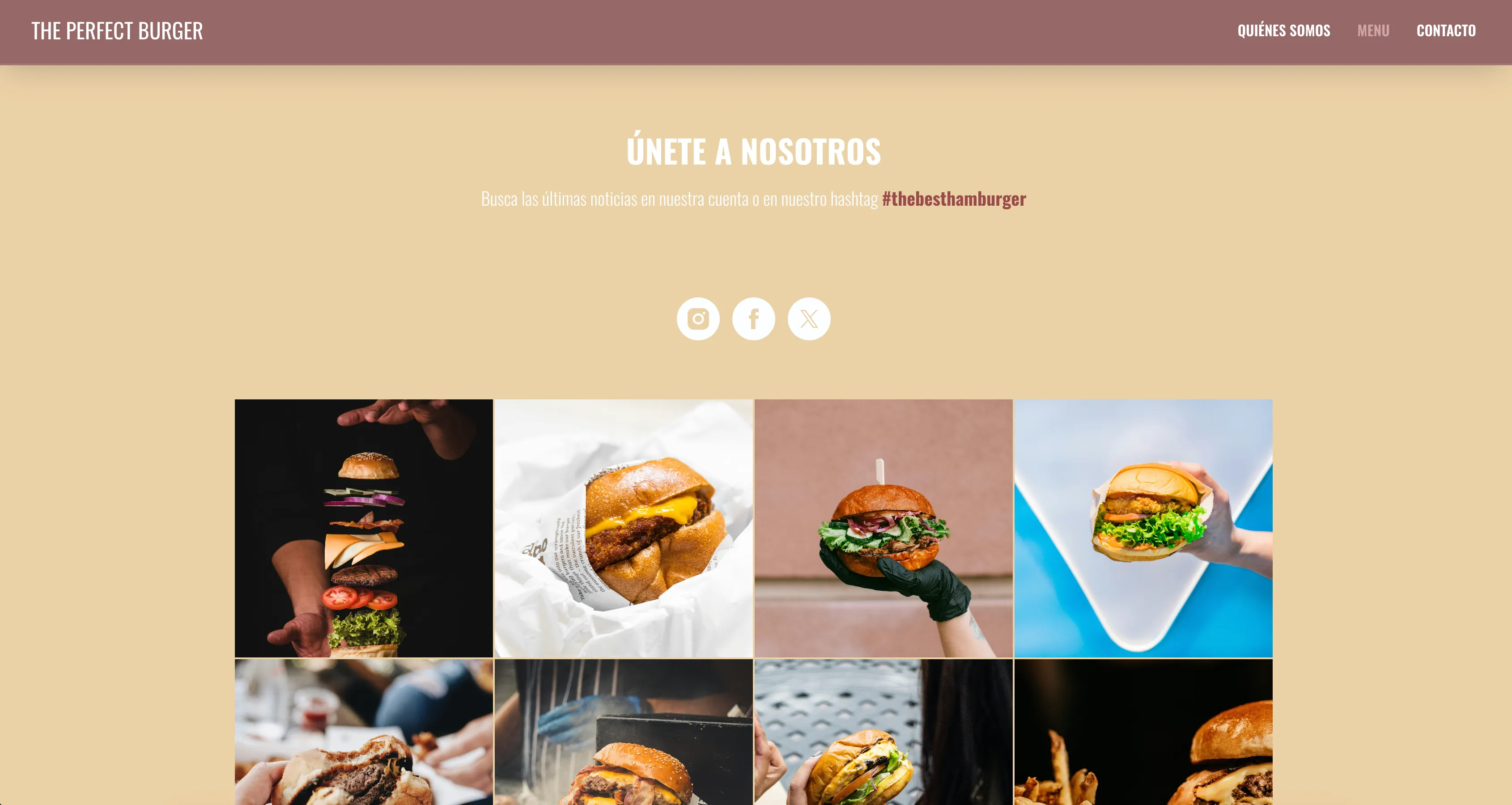 The perfect hamburger eco responsibility section
