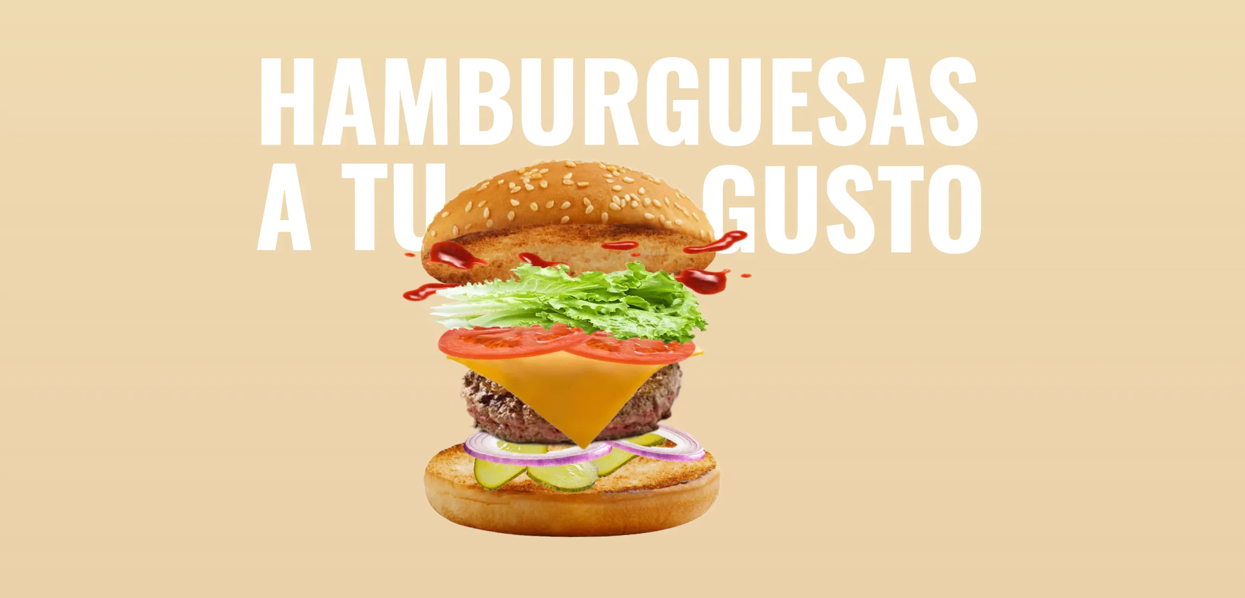 The perfect hamburger signature burger section