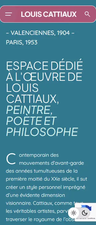 Louis Cattiaux mobile artwork view