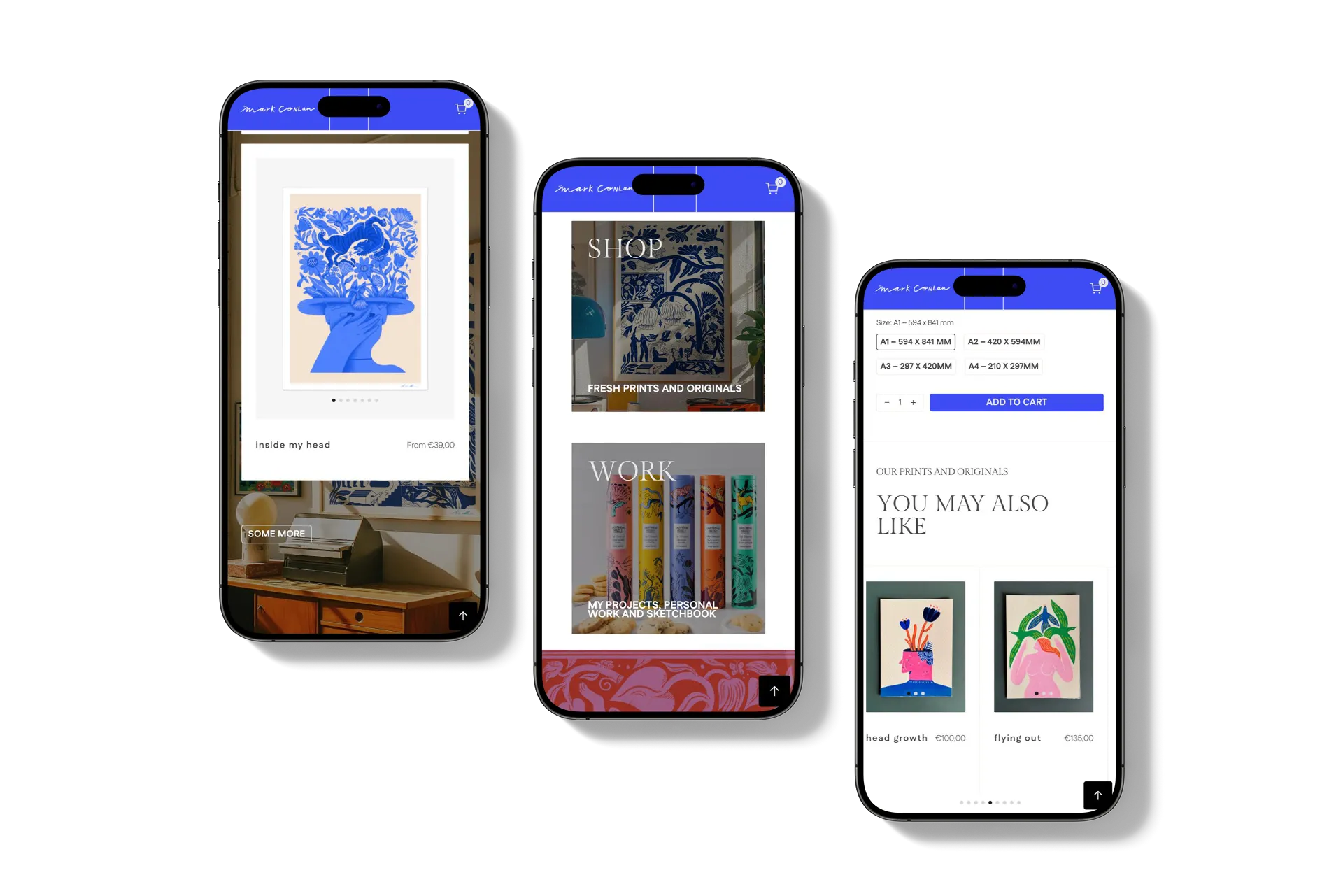 Mark Conlan ecommerce mockup