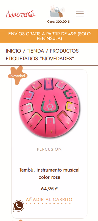 Isaure Lohest web developement project 3 - mobile vue