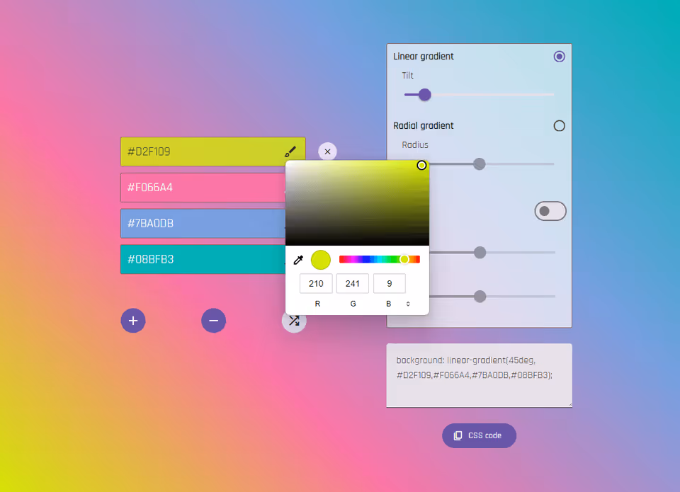 Isaure Lohest web developement project 2 - color picker