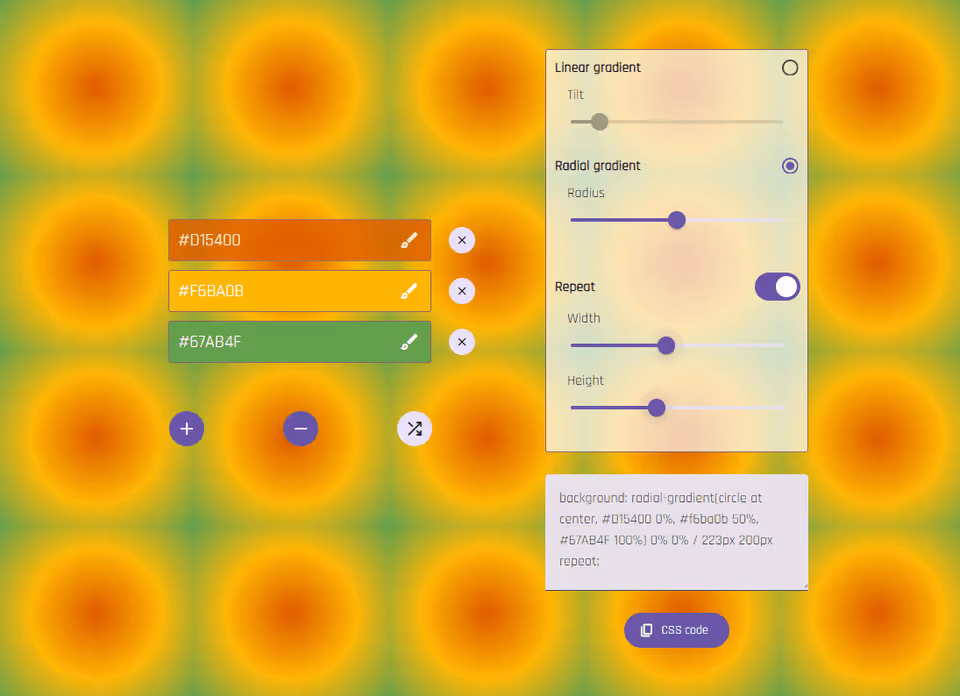 Isaure Lohest web developement project 2 - radial gradient