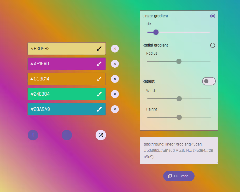 Placeholder Image Gradient Generator project