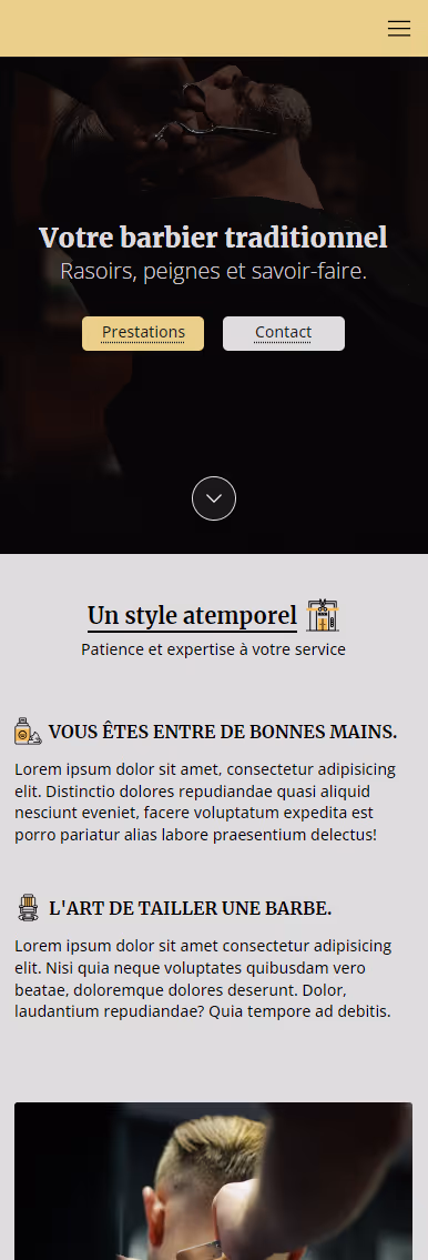Isaure Lohest web developement project 1 - mobile vue