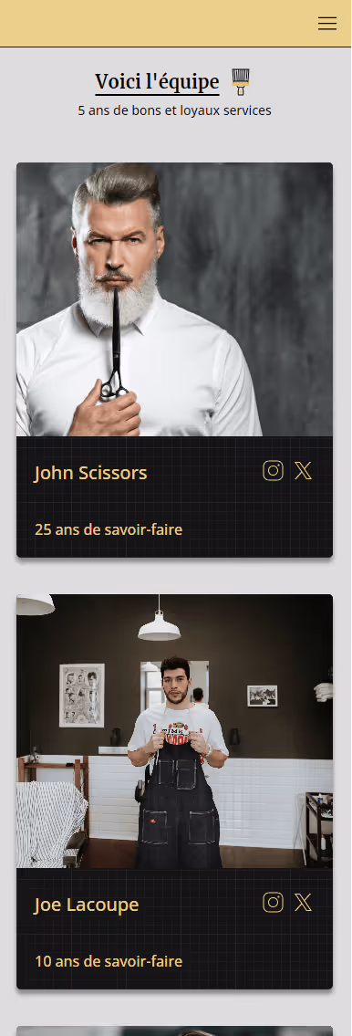 Isaure Lohest web developement project 1 - mobile vue