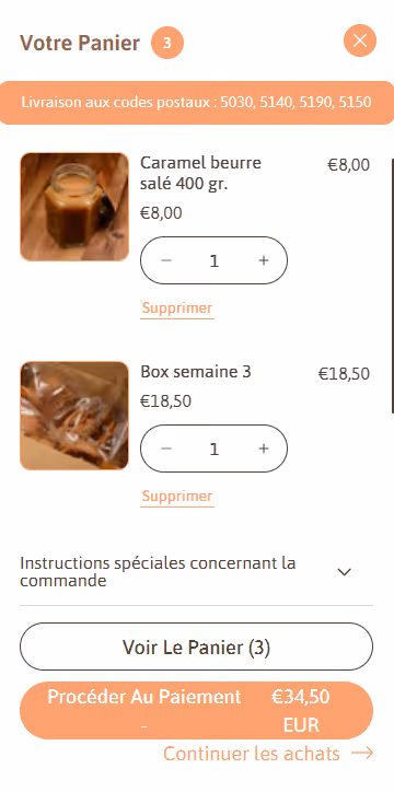 Tranche de CaKe project - mobile vue 4