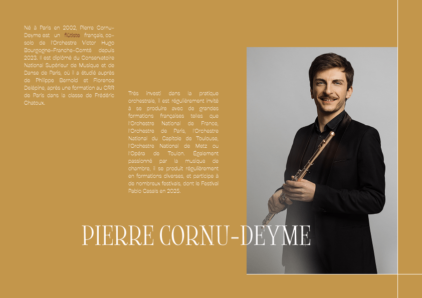 Trio Linaris musician profile for Pierre Cornu-Deyme