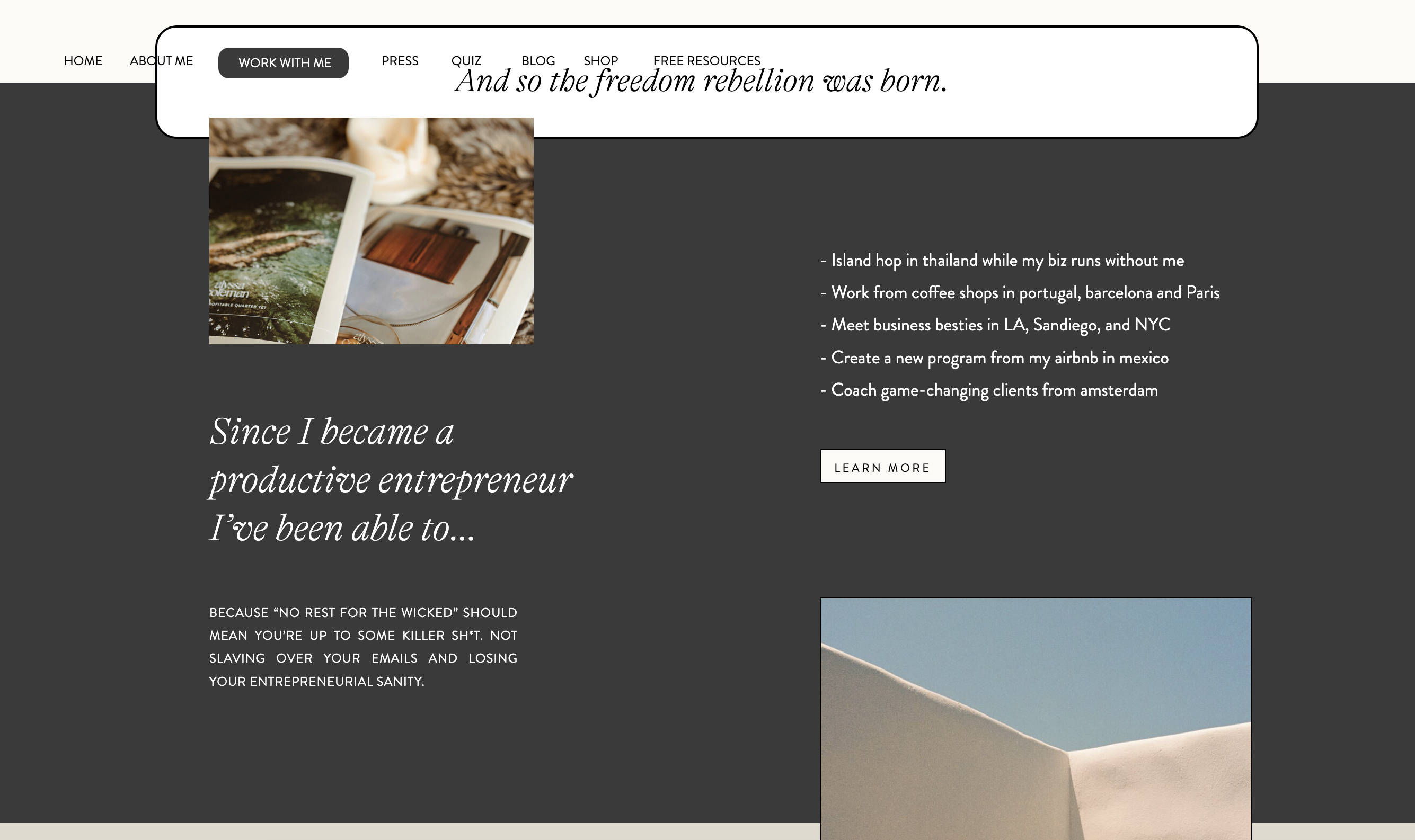 Alyssa Coleman site before redesign 02