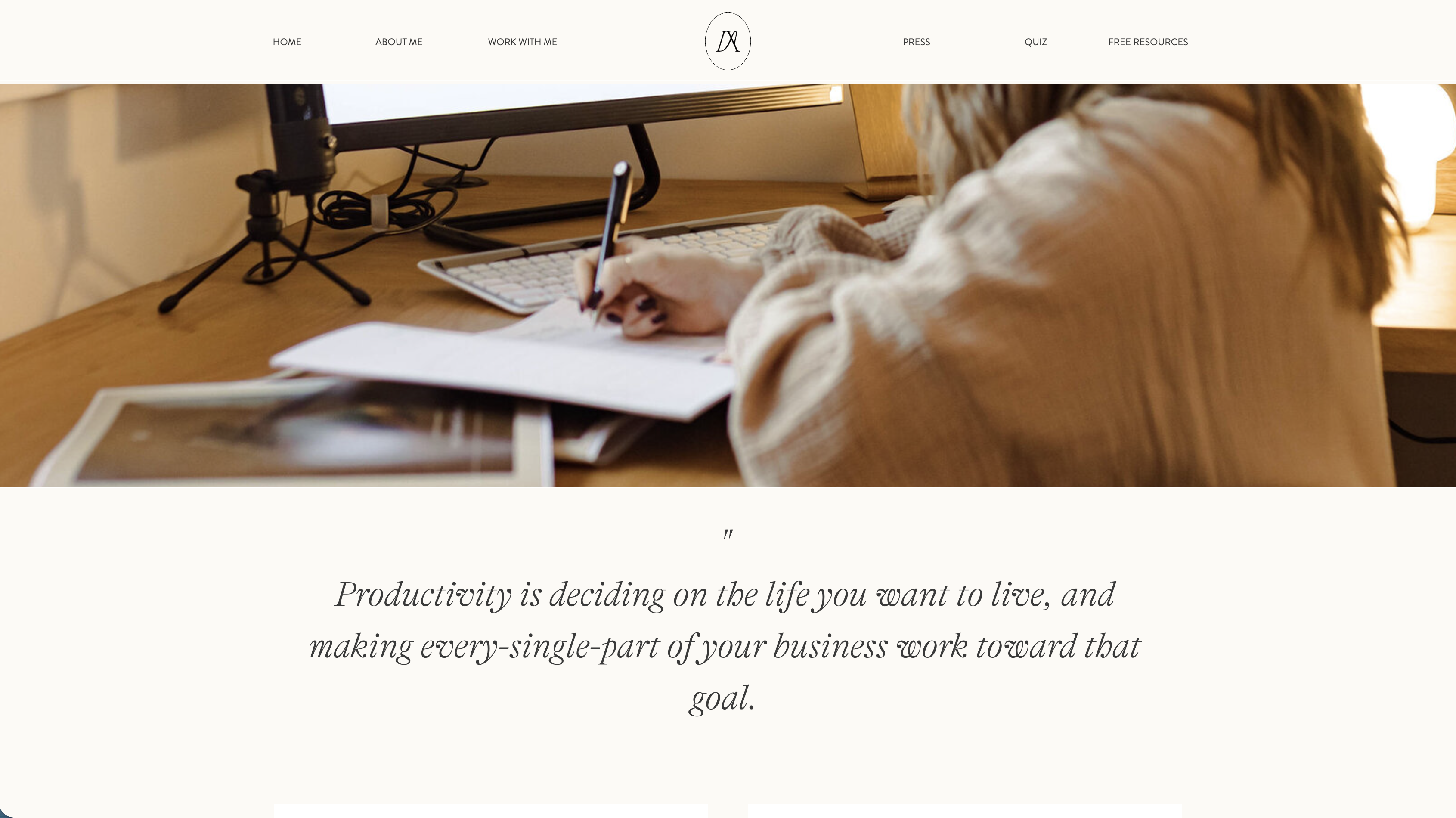 Alyssa Coleman site before redesign 10