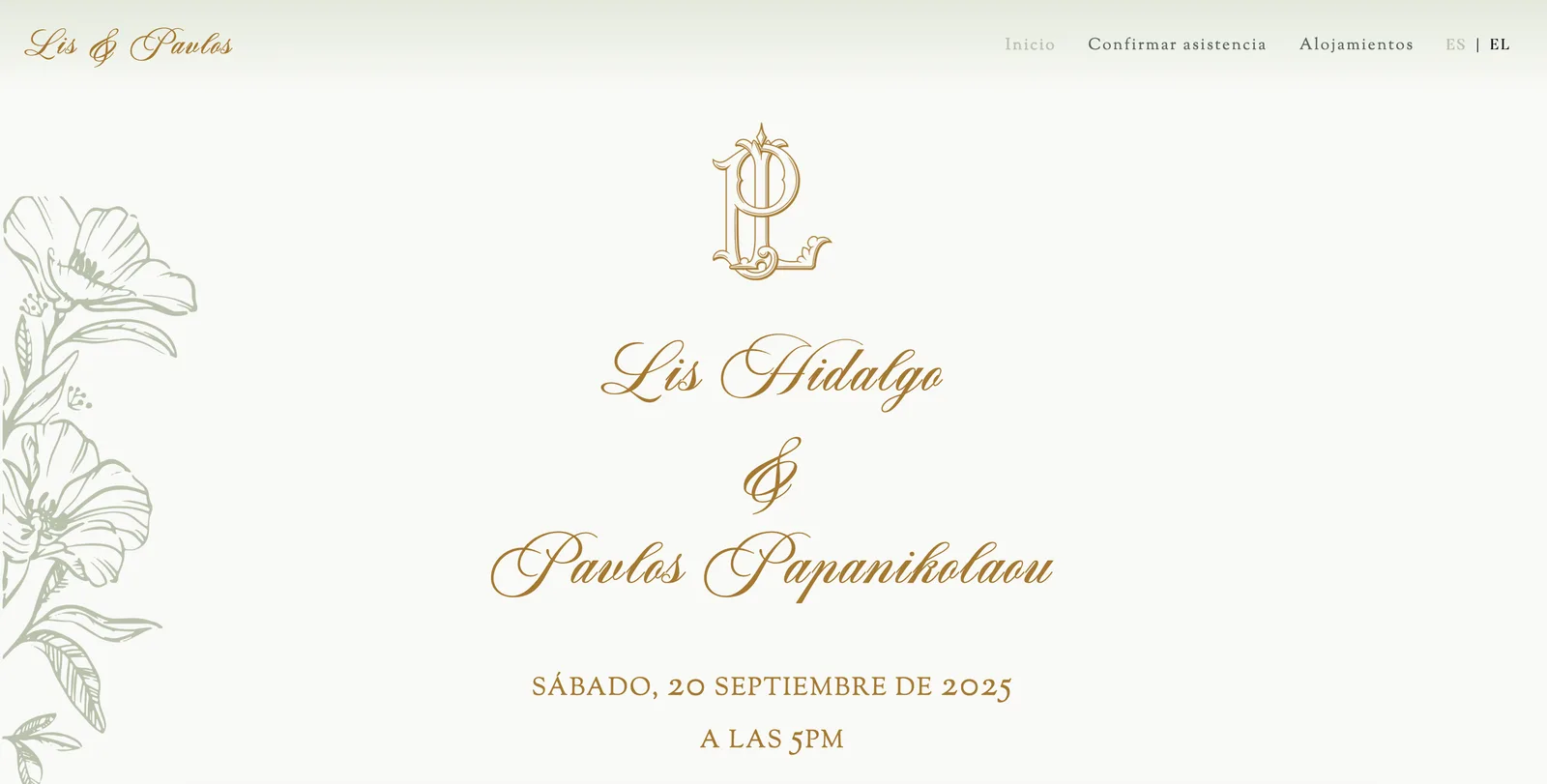 Boda Lis & Pavlos — écran 1