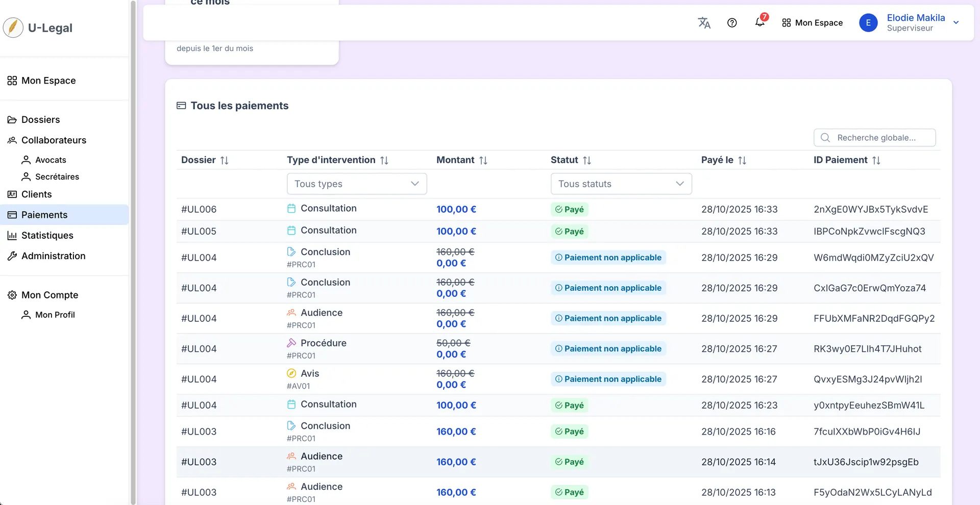 Client-Lawyer Platform screen 05