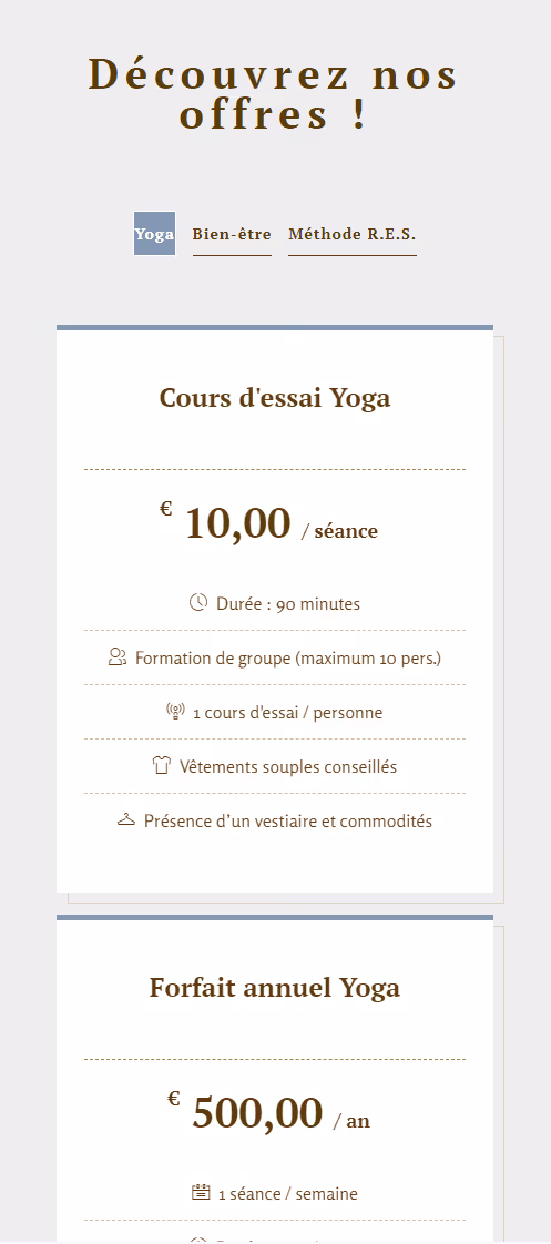 Isaure Lohest web developement project 3 - mobile vue