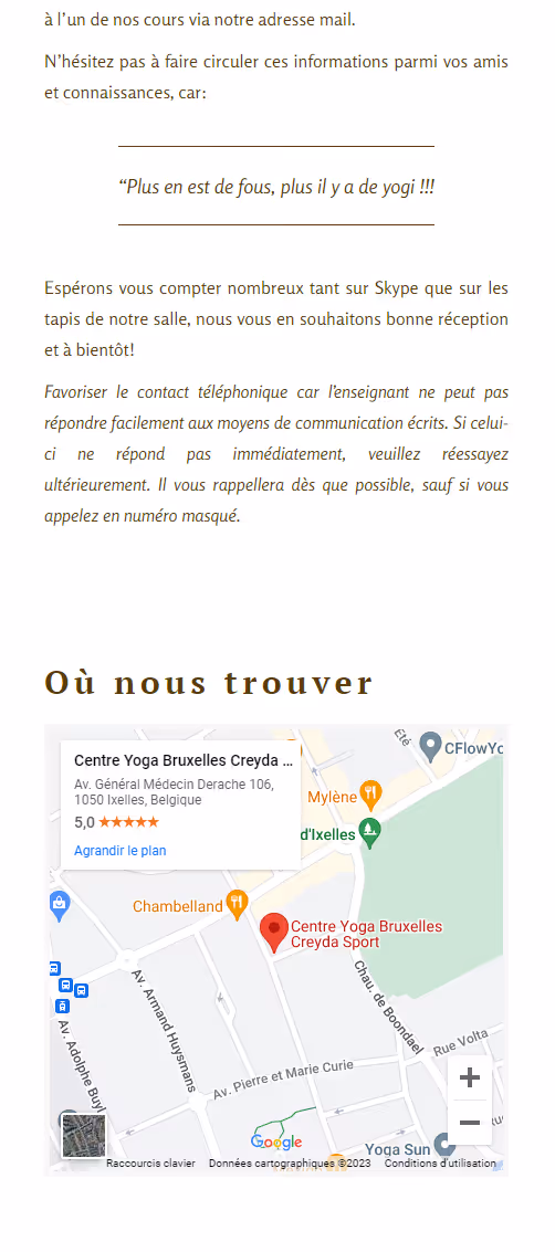 Isaure Lohest web developement project 3 - mobile vue