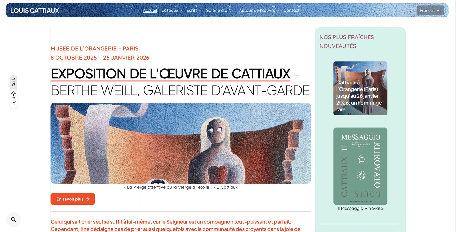 Louis Cattiaux — page d'accueil
