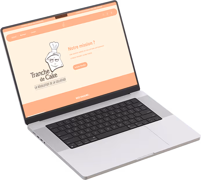 Tranche de CaKe project - desktop vue 1